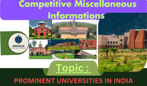 Prominent Universities in India